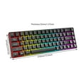 thumbnail image 5 of AOOOWER 60% Mechanical Gaming Keyboard with Full Key Rollover Wire Keyboard for High Intensity Gaming Quiet Mechanical Keyboard, 5 of 11
