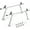 Adjustable width 17-29in, variant on EastVita Pickup Truck Ladder Rack | 46"-71" Adjustable Width 800 LB. Load Steel Truck Rack Heavy Duty Truck Bed Ladder Rack for Kayak, Surfboard 2 Pack