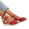 thumbnail image 5 of NexTorq Closed Toe Platform Wedge Sandals, 2026 Espadrilles Wedges for Women Heel Casual, Women's Espadrilles Dressy Sandals, Comfortable Anti Slip Summer Shoes with Adjustable Buckle Ankle Strap, 5 of 7