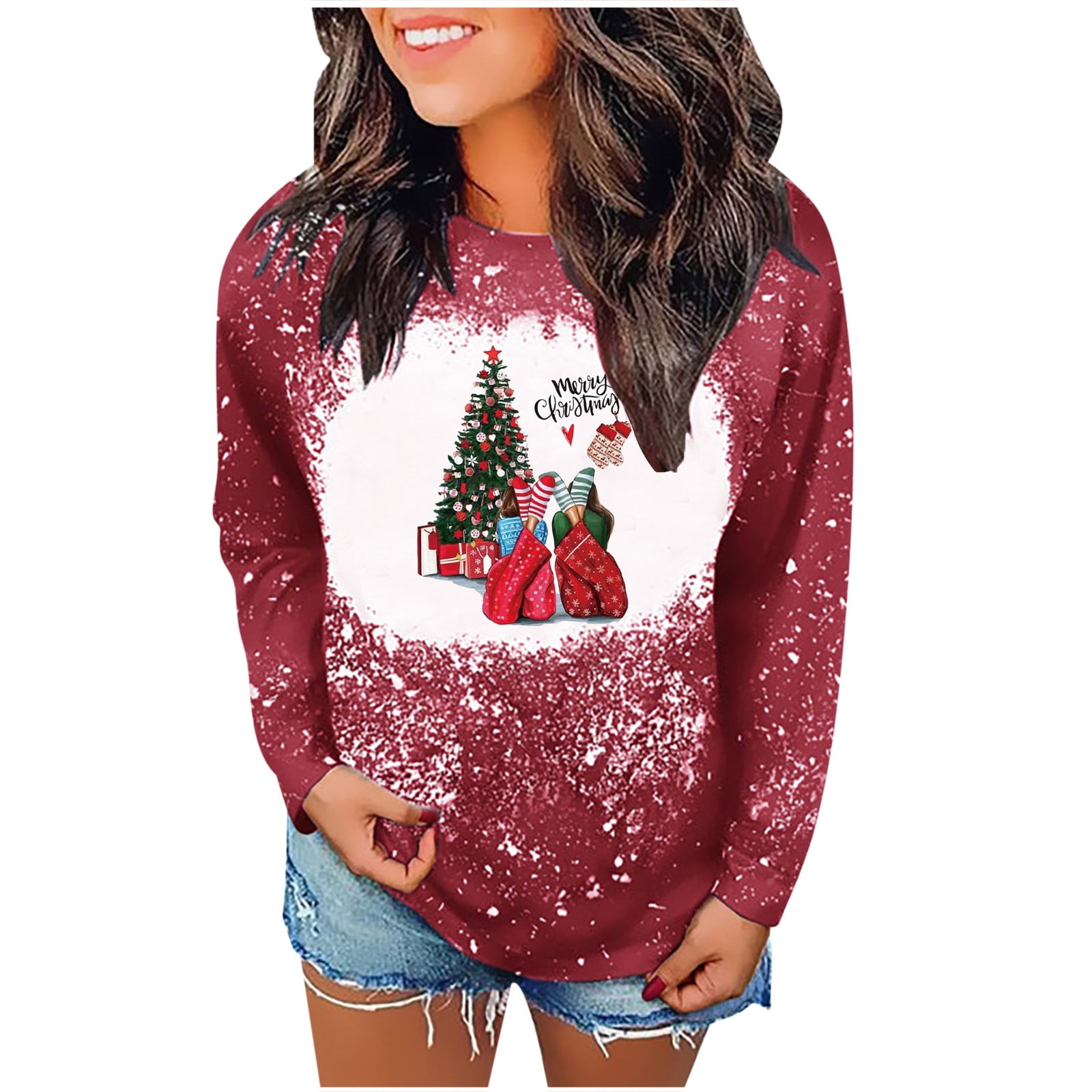 cute christmas sweatshirts for women