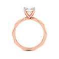 thumbnail image 4 of IGI Certified 2 Carat Marquise Shape Lab Grown Diamond Engagement Ring | 14K Rose Gold | Magnolia Texture Solitaire Diamond Ring | FG-VS1-VS2 Quality Friendly Diamonds, 4 of 6