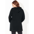 thumbnail image 2 of Catherines Women's Plus Size Cloud Knit French Terry Zip-Front Hoodie, 2 of 3