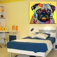 thumbnail image 2 of Large Wall Decor Dog Oil Paintings Canvas Prints Dog Wall Decor for Livingroom or Bedroom(Framed Ready to Hang), 2 of 6