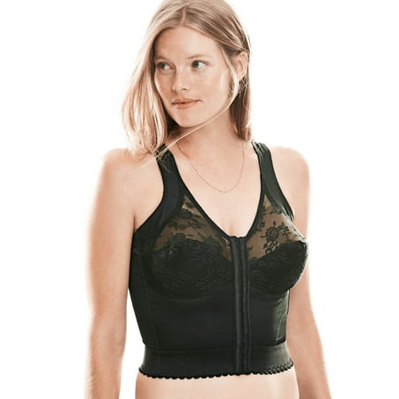 

Comfort Choice Women s Plus Size Front-Close Longline Wireless Posture Bra Bra