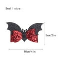thumbnail image 3 of Bradem Glitter Bat Hair Bow Clips Halloween Goth Barrettes,For Baby Girls & Toddlers, 3 of 8