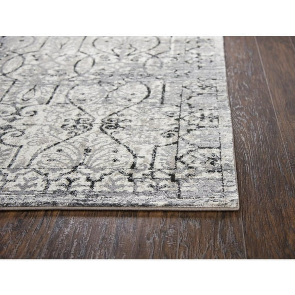 Alora Decor Swagger 6'7" x 9'6" Distress Taupe/Natural/Gray/Black Area Rug