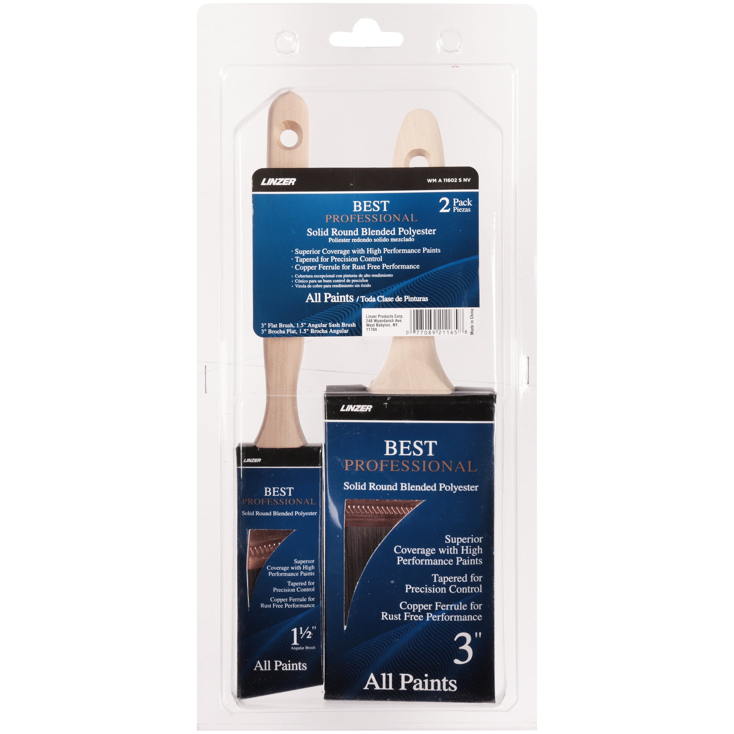 Linzer Best Professional Artist Brush Set Medium Soft Blend144 Sets of 5 AMA5155 