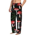 thumbnail image 2 of Easygdp Red Mushrooms Men's Pajama Pant, Sleep Elastic Waistband Lounge Pants - XX-Large, 2 of 9