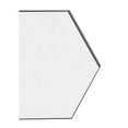 thumbnail image 5 of DecMode Contemporary Hexagonal Wooden Framed Wall Mirror, 41"W x 35"H with Soft Sheen Gray Finish, 5 of 12
