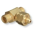 thumbnail image 2 of T-62 Oxygen CGA-540 Tee Adaptor - Dual Regulator Connector for Oxygen Tanks, 3000 PSI Brass Fitting - 1/4" NPT & 1/8" Threads, 2 of 2