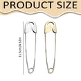 thumbnail image 2 of Ljudmp Funny Pin Shape Design Hair Pins Heart Hair Clip For Women Metal Long Bun Plate Hairpin Hair Insert Hair Sticks Accessories for Thick Long Hair Gold 2pcs, 2 of 4