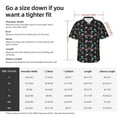 thumbnail image 6 of Lsque purple cyan brown Skull pattern Hawaiian Shirt for Men, Unisex Summer Beach Casual Short Sleeve Button Down Shirts-Medium, 6 of 9