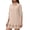 Beige, variant on Women's Cover Up Tunic Dress V Neck Roll Up Sleeves Crochet Hem Beach Swimsuit Wrap Summer Vacation Plus Size Kaftan Top