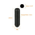 thumbnail image 2 of Unique Bargains Ball Point Set Screws, M6 x 20mm High Carbon Steel Metric Spring Hex Socket Grub Screw 20 Pack, 2 of 7