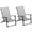 Grey, variant on Outdoor Sofa, Wicker Outdoor Rocking Chair, Patio Recliner with Adjustment Backrest, PE Rattan Lounge Chair with Adjustable Footrest and Cushions for Garden, Backyard, Porch, Beige, Patio Furniture