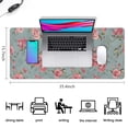 thumbnail image 5 of Long Mouse Pads for Desk,Pioneer Flower Floral Print Pattern Desk Mats on Top Of Desks, Desk Mouse Pad Extra Large with 3mm Non-Slip Base and Stitched Edge for Gaming,Office,Work,Home 35.4"x15.7", 5 of 6