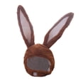 thumbnail image 2 of Girls Plush Rabbit Ear Headband Hat, Cute Animal Ear Cap with Adjustable Fit for Costume Parties, Birthday Gifts and Dress-Up Play, 2 of 3