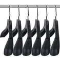 thumbnail image 1 of Perchas para trajes DEDU, paquete de 10 unidades, 45 cm de ancho, plástico antideslizante, 1 of 7