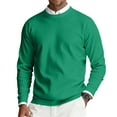 thumbnail image 2 of Hearthz Sweater Dress for Men Lightweight Crew Neck Sweatshirts Men Knitted Pullover Casual Fashion Long Sleeve Green Men's Sweaters, 2 of 8