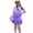 Purple, variant on Grblisyd Girls 2 Piece Outfits 10-12 Years Gradient Sleeveless Tank Tops and Athletic Uniform Skirt Sets