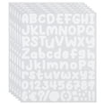 thumbnail image 1 of Uxcell Letras y Números Adhesivos, 6 Hojas de Calcomanías de Letras Mayúsculas, Blancas, 1 of 6