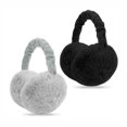 thumbnail image 1 of Oficial de protección de oídos para mujer Calentador de oídos de felpa de invierno Orejeras cálidas Protector de oído ajustable para exteriores plegable Navidad unisex orejeras, 1 of 5