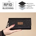 thumbnail image 3 of Cartera Montana West X Wrangler Tooling para mujer, piel vegana, color negro, 3 of 6