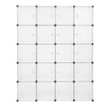 thumbnail image 3 of Tcbosik 20-Cube Modular Closet Organizer with Hanging Rod, Stackable Plastic Cube Storage Shelves, DIY Wardrobe Cabinet for Bedroom, Entryway & Playroom (Semi-Transparent White), 3 of 5