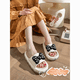 thumbnail image 2 of Pantuflas con lazo para mujer, para exteriores, de princesa, ligeras, antideslizantes, para el baño, para el hogar, desodorantes, sandalias silenciosas para novias, 2 of 4