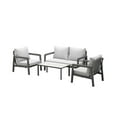 thumbnail image 1 of Boston Aluminum Patio Sectional Set, Grey, 1 of 11