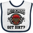 thumbnail image 3 of Inktastic Motocross Dirt Biking Got Dirt Boys or Girls Baby Bib, 3 of 4