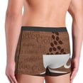 thumbnail image 6 of Salouo Coffee Cafe Cup Print Men's Boxer Briefs,Breathable Underwear Elastic Waistband Briefs for Men -X-Large, 6 of 8