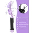 thumbnail image 3 of Hair Brush, 2 Pcs Detangling Brush with Soft Bristles for Curly, Straight, Black Natural,Glide Through Tangles Knots with Ease, 3 of 5