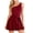 Wine, variant on Staron Summer Jumpsuits for Women Casual One Shoulder Sleeveless Solid Short Romper Party Vacation Fashion Jumpsuit, Black XL
