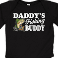 thumbnail image 4 of Inktastic Daddy's Fishing Buddy with White Text Boys Long Sleeve Baby Bodysuit, 4 of 5