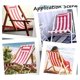 thumbnail image 2 of Injueey Tela impermeable para silla de playa, de secado rápido y resistente al desgaste, repuesto para silla de terraza. Decoración del hogar raya roja, 2 of 6