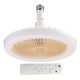 thumbnail image 1 of Beige [Luz Ventilador Cabeza en + Control Remoto Grande] E27 Ventilador Aromaterapia Cabeza Universal Control Remoto Frecuencia Variable Ventilador Techo para El (C), 1 of 9