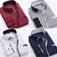 thumbnail image 5 of EIMELI New Mens Long Sleeve Shirt Button Up Business Work Smart Formal Dress Top, 5 of 5