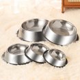 thumbnail image 2 of Stainless Steel Pet Dog Bowl Stainless Steel Feeder Skidproof Anti-ant Shape Cat Dog Bowls Food Accessories Pet Supplies 6 Sizes, 2 of 9