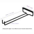 thumbnail image 4 of Fnochy Decor Kitchen Restaurant Wall-Mounted Wine Glass Storage Metal Holder Rack of 4 Pack, 4 of 5