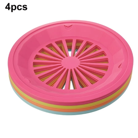 ACDANC 4 Pack Paper Plate Holders Heavy Duty Plastic Paper Plate Holder BBQ