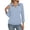 Royal Blue #007, variant on Womens 3/4 Sleeve Polo Shirts Collared V Neck Business Blouses Banded Bottom Casual Tops Beige XL
