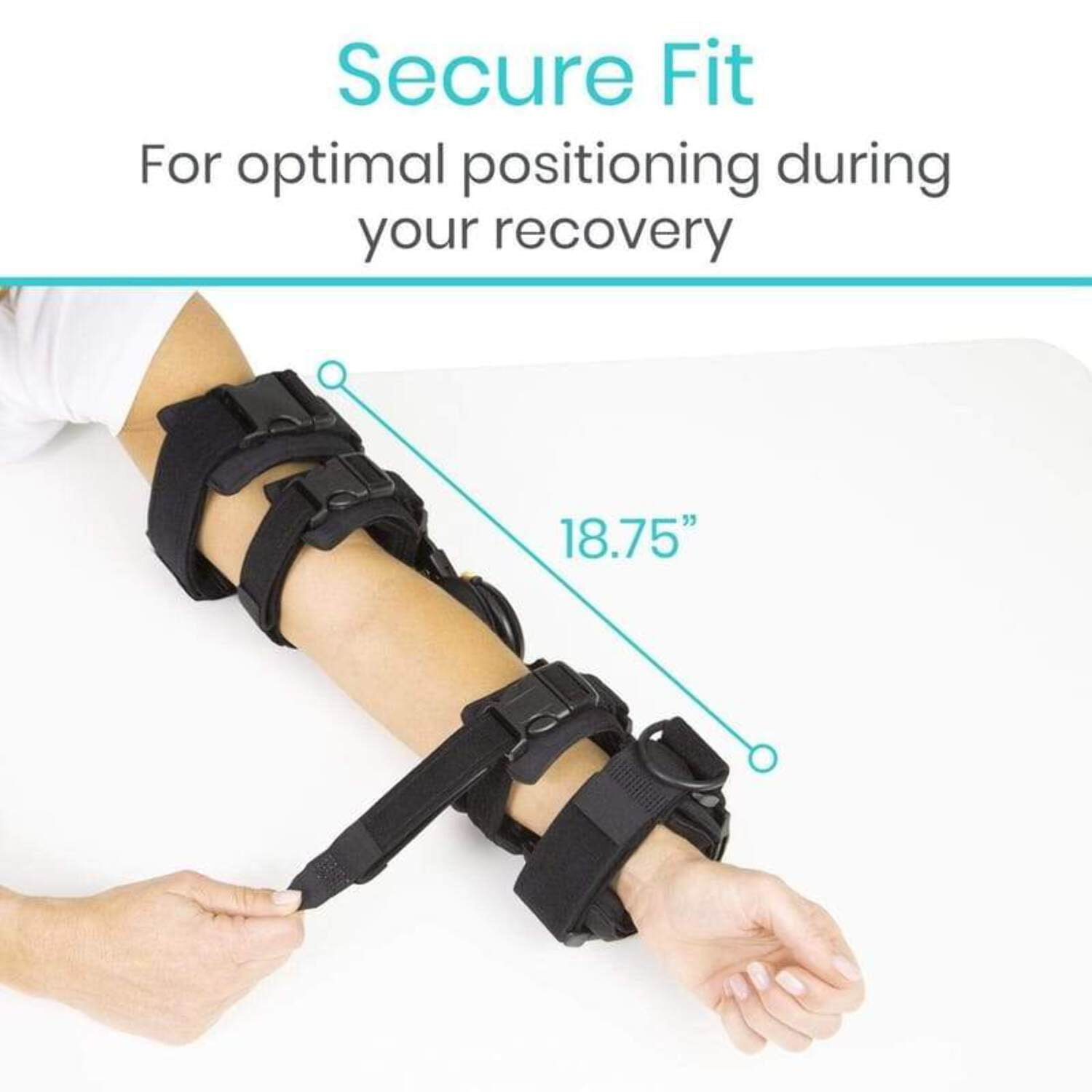 Vive Adjustable Hinged ROM Elbow Brace - Post-Op Stabilizer Splint for Arm Injury Recovery Support After Surgery, Left