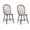Walnut, variant on Dayalane Farmhouse Windsor Dining Chairs Set of 4, Antique-style Wooden Kitchen Chairs with Circular Spindle Back, Modern Cottagel Armless Side Chairs for Dining Kitchen Living Bedroom, Natural