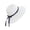 White, variant on Womens Straw Hat Wide Brim Floppy Beach Cap Adjustable Sun Hat for Women UPF 50