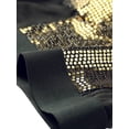 thumbnail image 5 of Top corto con lentejuelas para mujer con tirantes finos y escote en V profundo Oro XS, 5 of 5