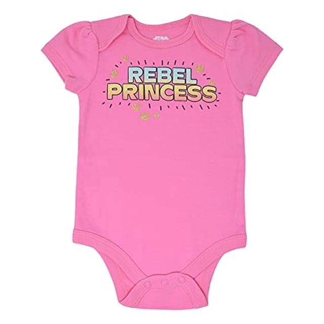Star Wars Baby Girls Paquete de 5 Body Princesa Leia Yoda Chewbacca 0-3 Meses