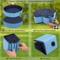 thumbnail image 4 of JP Foldable Anti - Slip PVC Pet & Kids Pool | Durable Fiberboard Kiddie Swimming Bathing Tub (Blue), 4 of 9