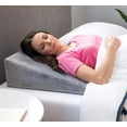 thumbnail image 1 of Almohada Linenspa Terciopelo Hipoalergénica con Inclinación para Aliviar Reflujo y Ronquidos, 1 of 5