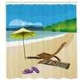 thumbnail image 3 of Ambesonne Summer Shower Curtain, Sunshine Sand Waves, 69"Wx70"L, Multicolor, 3 of 5